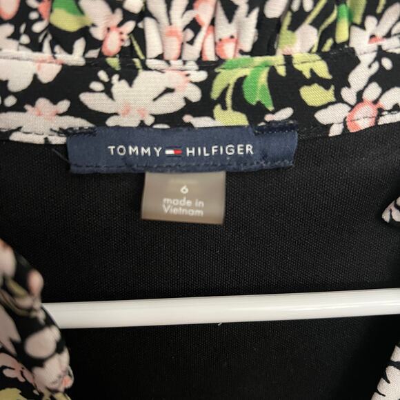 Tommy Hilfiger Floral Multi-Color Tiered Shift Dress Size 6 Womens Sleeveless - Picture 5 of 13